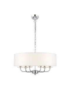Holmes Large Pendant Light in Bright Nickel