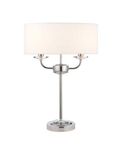 Holmes Table Lamp in Bright Nickel
