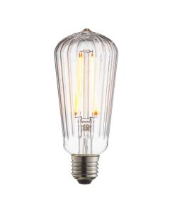 Fluted Pear Shaped Bulb Clear