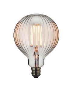 Fluted Filament Globe Bulb Clear