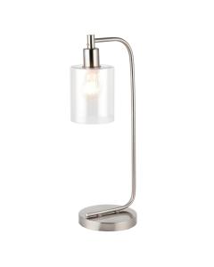 Aleixo Modern Industrial Table Lamp - Brushed Nickel