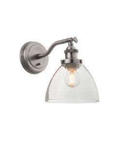 Nestor 1 Wall Light in Brushed Silver