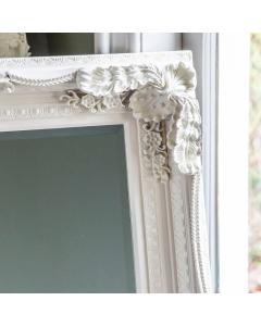Gloucester Carved Wood Wall Mirror - Cream