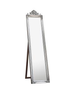 Cox Vintage Free Standing Full Length Mirror - Silver
