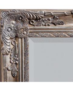 Edward Baroque Silver Mirror
