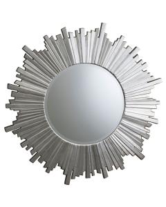 Union Round Silver Starburst Mirror