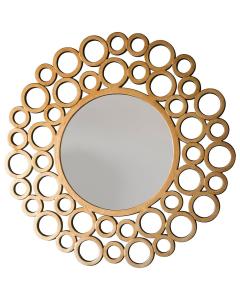 Vicky Large Gold Round Mirror