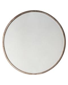 Watermoor Large Round Metal Mirror in Silver