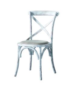 Fennell White Cross Back Dining Chair Set of 2