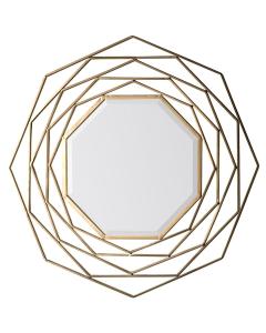 Fisher Octagon Framed Mirror - Gold