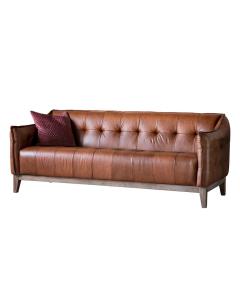 Ophelia 3 Seater Leather Sofa