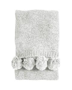 Knitted Throw Snug in Cream