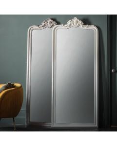 Jessica French Style Full Length Mirror - White
