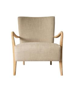 Keats Armchair in Natural Linen