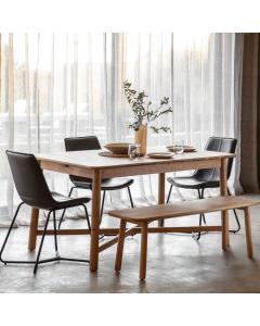 Cleeves Light Oak Extending Dining Table 150cm-200cm