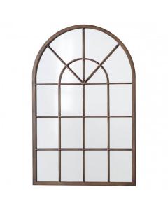 Faith Arched Window Wall Mirror - Bronze