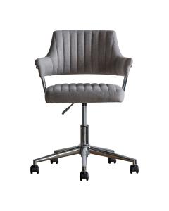 Fitzrovia Light Grey Upholstered Desk Chair