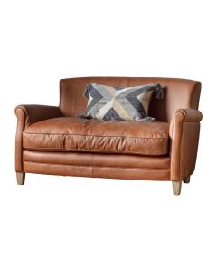 Ealing 2 Seater Sofa in Vintage Brown Leather
