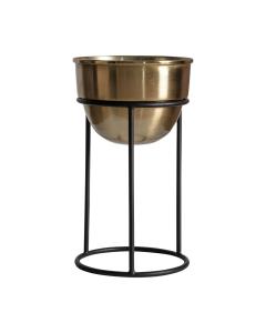 Winslet Tall Gold Planter on Stand