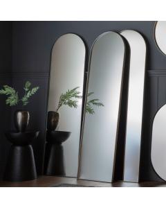 Albion Arched Full Length Mirror in Black