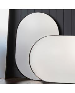 Albion Oval Wall Mirror in Black