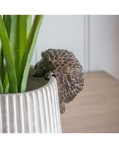 Harry Hedgehog Plant Pot Hanger in Brown Set of 2