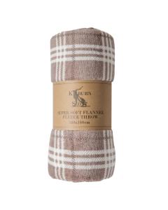 Duffield Fleece Throw in Taupe