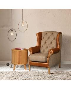 Kew Harris Tweed Wingback Chair