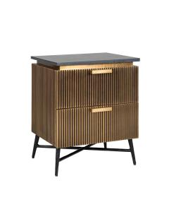 Ironville Gold Bedside Drawers