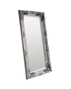 Gloucester Carved Floor Mirror - Silver