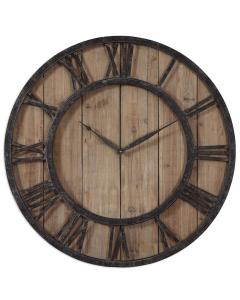  Powell Wooden Wall Clock