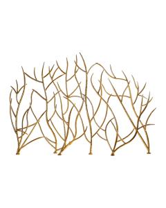  Gold Branches Decorative Fireplace Screen