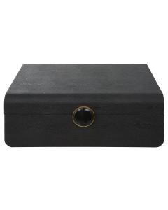  Lalique Black Shagreen Box 