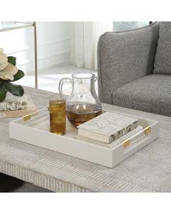  Wessex White Shagreen Tray