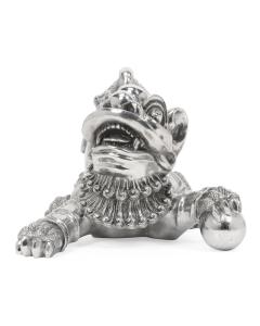 Foo Dog Ornament - Stainless Steel 