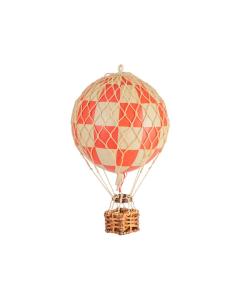 Floating The Skies Small Hot Air Balloon Check Red