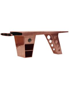 Aviator Half Wing Desk in Copper