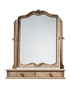 Pavilion Chic Dressing Table Mirror Chic in Weathered Wood