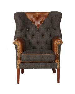 Kensington Armchair in Harris Tweed