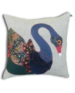 Carola Van Dyke Cushion Black Swan