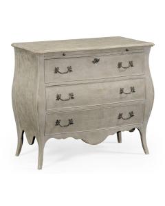 Chest of Drawers Bombe in Grey