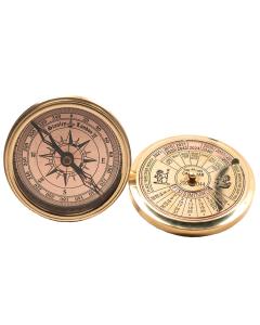 40 Year Calendar Compass - Gold