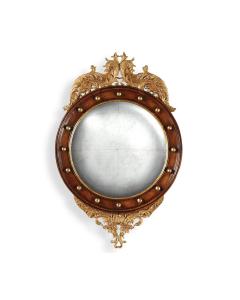 Convex Mirror Monarch in Eglomise - Small