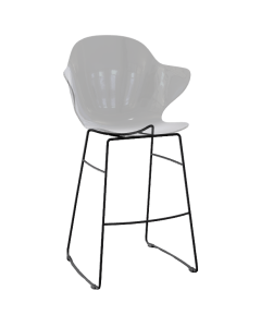 Counter Stool St Tropez in Transparent Grey