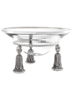 Decorative Bowl Tassel in Silver