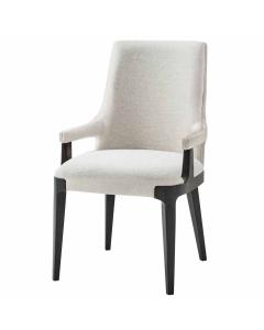 Dayton Dining Chair with Arms in Matrix Marble