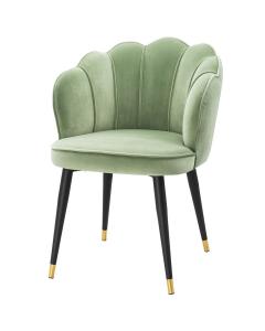 Dining Chair Bristol in Green Velvet