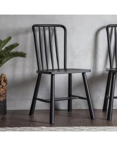 Dining Chair Nordic in Black Oak Set of 2