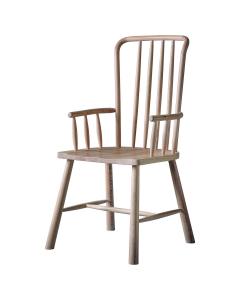Dining Chair with Arms Nordic in Oak Set of 2