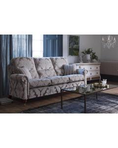 Duresta Southsea Large 3 Cushion Sofa in Culpepper Damask Silver